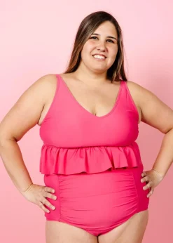 Kortni Jeane Pink Raspberry | V-Neck Top PinkRaspberry Discount