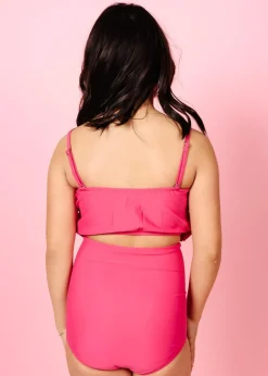 Kortni Jeane Pink Raspberry | Youth Down in Front Ruffle Bottoms PinkRaspberry Hot