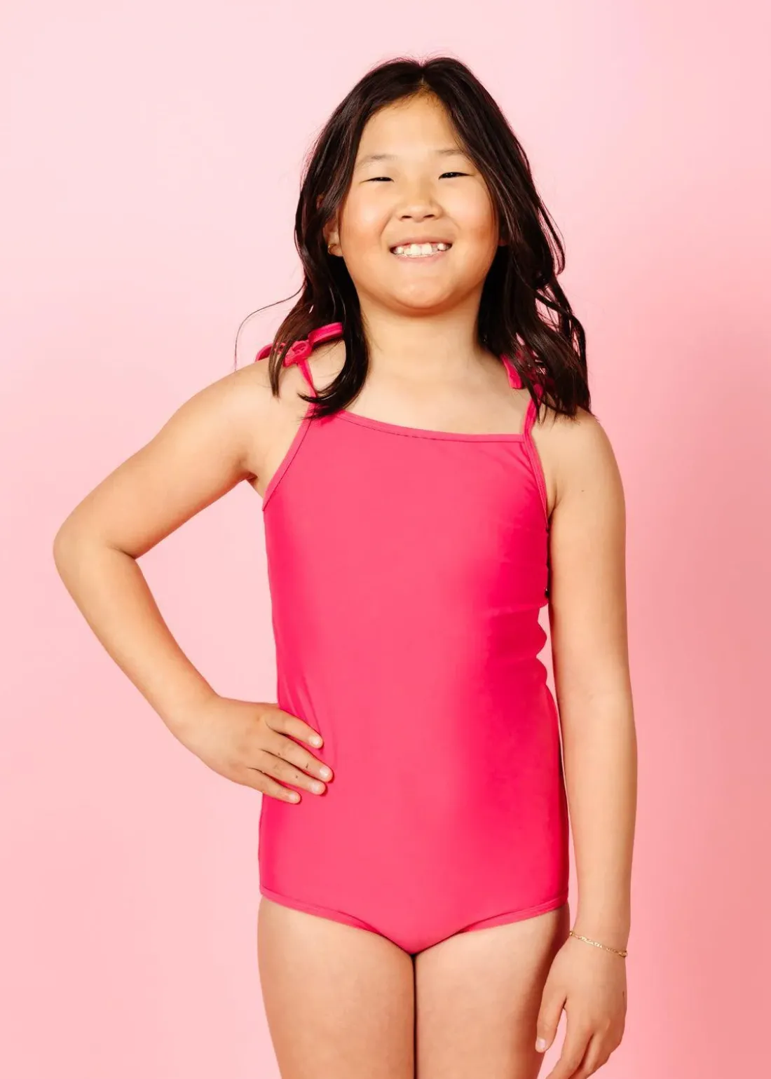 Kortni Jeane Pink Raspberry | Youth Simply One-Piece PinkRaspberry Clearance