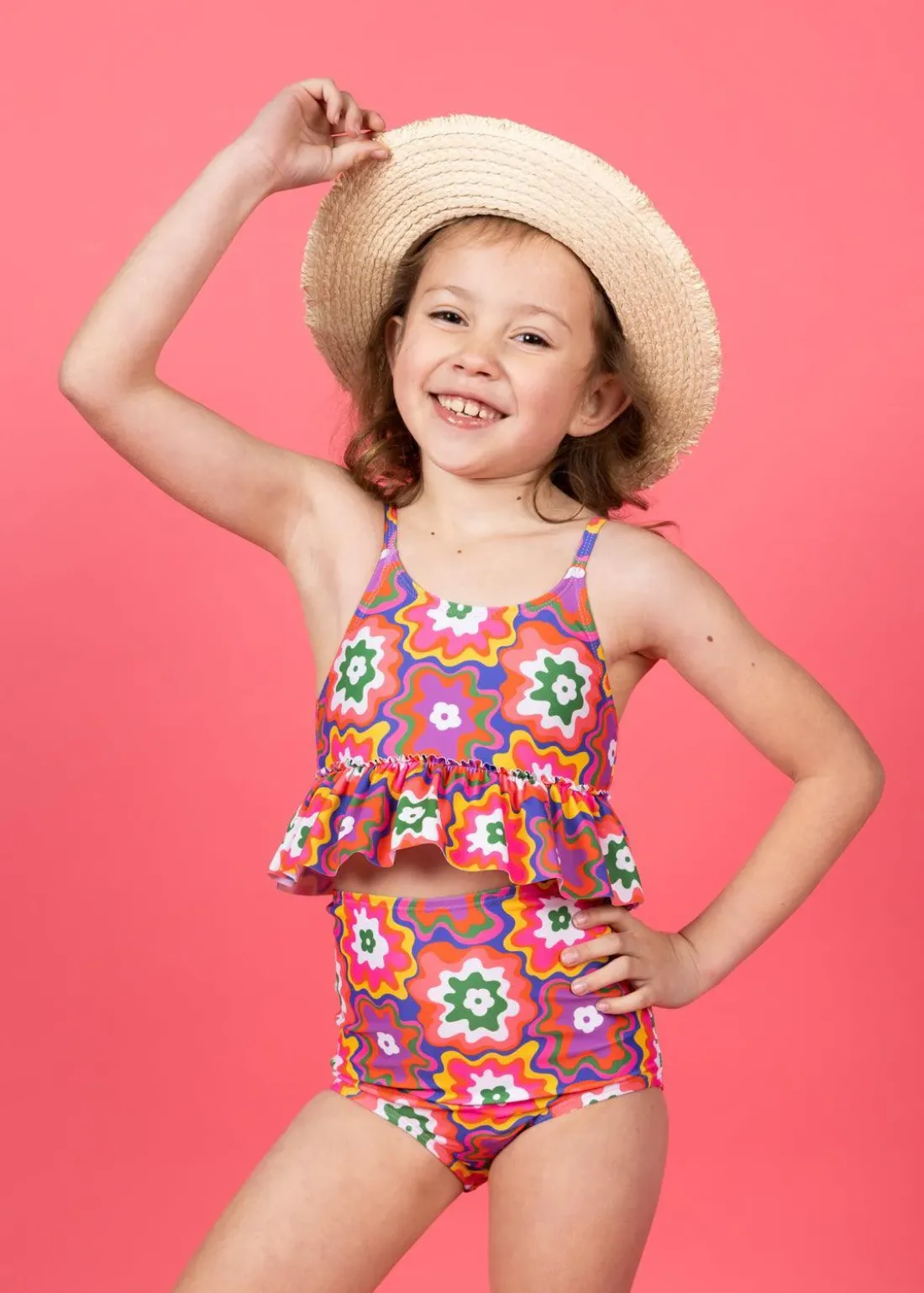 Kortni Jeane Psychedelic Flower | Mini High-Waisted Bottom Best