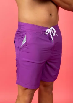 Kortni Jeane | Mens Swim Trunks Purple Clearance