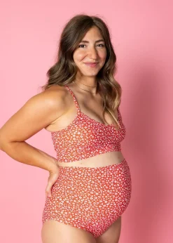 Kortni Jeane Red Ditsy Floral | Maternity Bottoms RedDitsyFloral Outlet