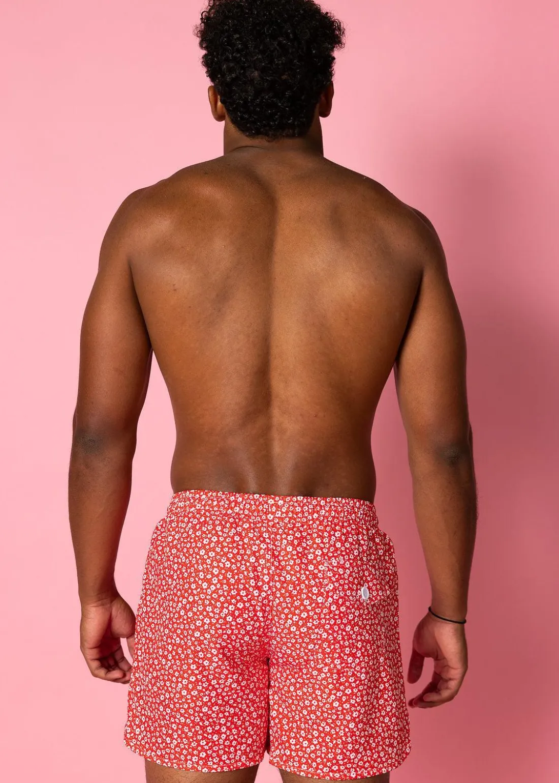 Kortni Jeane Red Ditsy Floral | Mens Retro Shorties RedDitsyFloral New