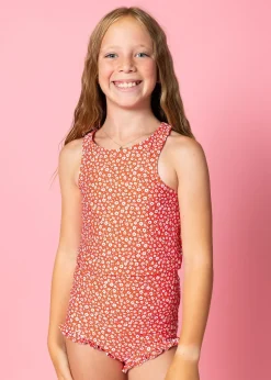 Kortni Jeane Red Ditsy Floral | Youth All Ruffled Up Bottoms RedDitsyFloral Discount