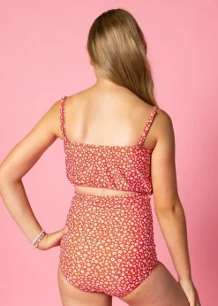 Kortni Jeane Red Ditsy Floral | Youth High-Waisted Bottoms RedDitsyFloral New