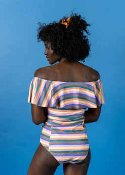 Kortni Jeane Retro Stripe | High-Waisted Bottoms RetroStripe Hot