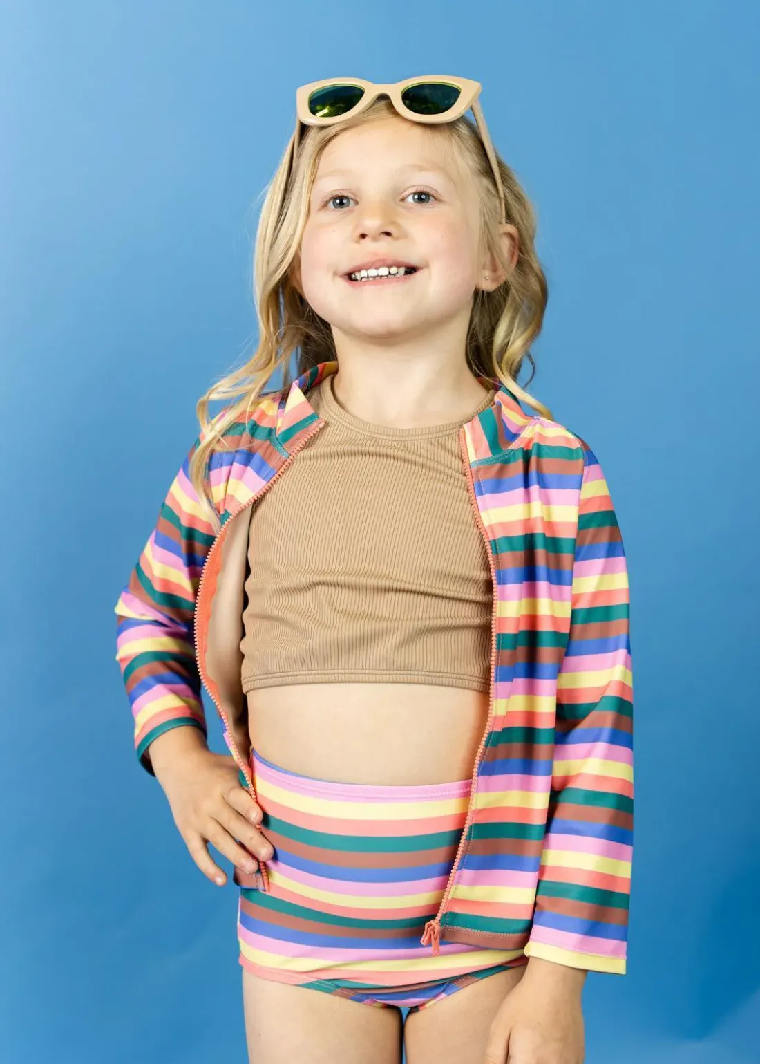 Kortni Jeane Retro Stripe | Mini High-Waisted Bottoms RetroStripe Sale