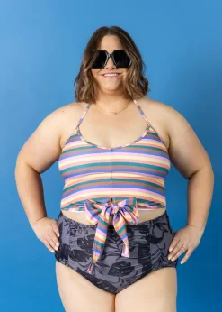 Kortni Jeane Retro Stripe | Tied-Up Top RetroStripe New