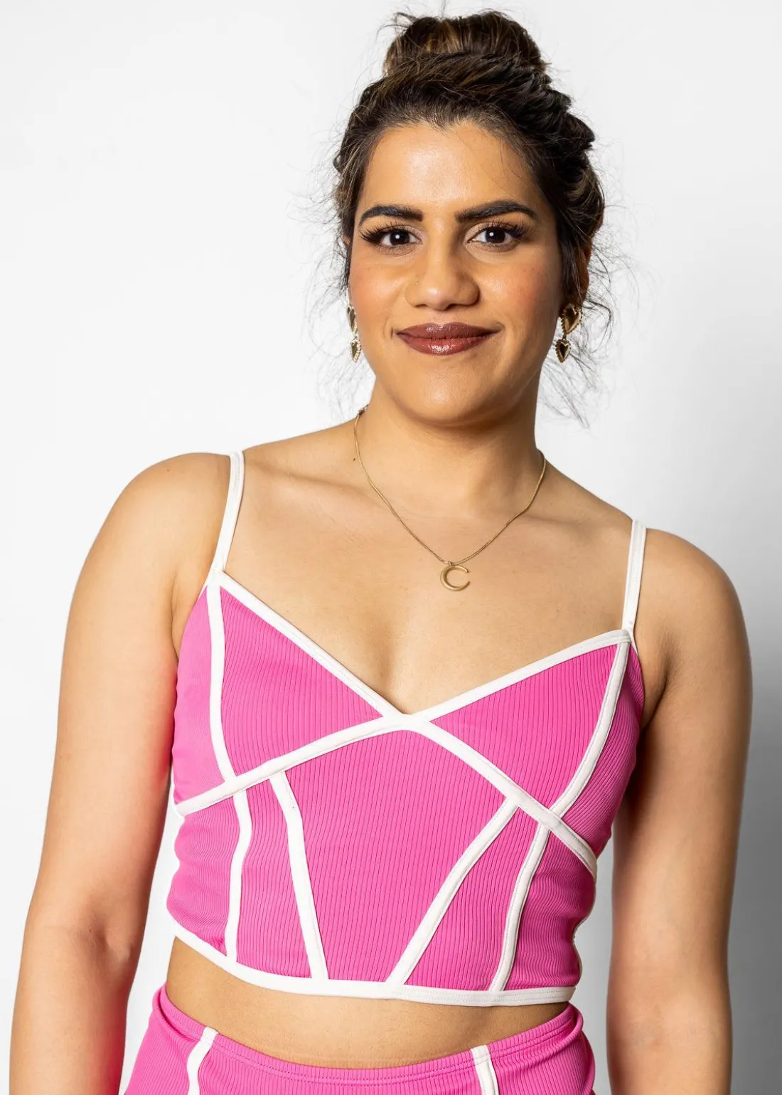 Kortni Jeane Ribbed Azalea Pink | Lined Up Top RibbedAzaleaPink Sale