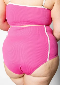 Kortni Jeane Ribbed Azalea Pink | Lined Up Bottoms RibbedAzaleaPink Hot