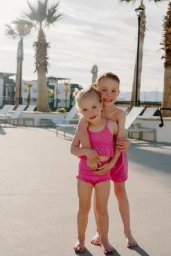 Kortni Jeane Ribbed Azalea Pink | Mini All Ruffled Up Bottoms RibbedAzaleaPink Best