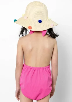 Kortni Jeane Ribbed Azalea Pink | Mini Romper One-Piece RibbedAzaleaPink Best