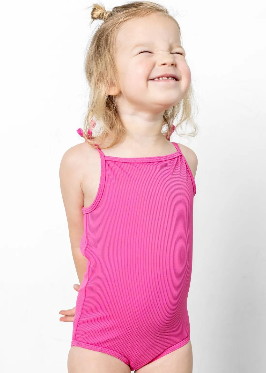 Kortni Jeane Ribbed Azalea Pink | Mini Simply One-Piece RibbedAzaleaPink Hot