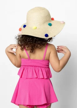 Kortni Jeane Ribbed Azalea Pink | Mini Peplum Top RibbedAzaleaPink Best