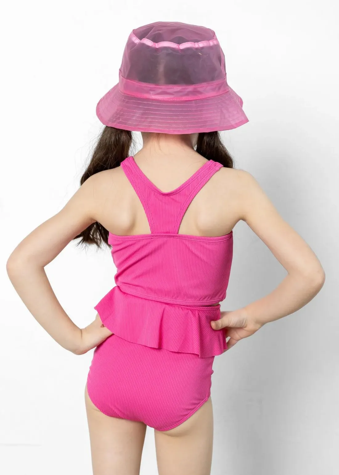 Kortni Jeane Ribbed Azalea Pink | Mini Peplum Bottoms RibbedAzaleaPink Hot