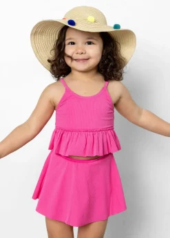Kortni Jeane Ribbed Azalea Pink | Mini Detached Short Skirt RibbedAzaleaPink Outlet