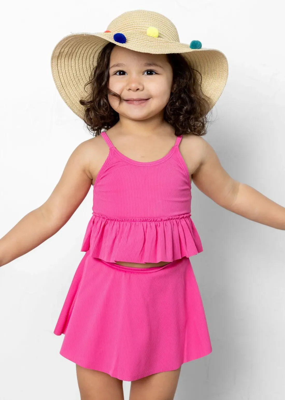 Kortni Jeane Ribbed Azalea Pink | Mini Detached Short Skirt RibbedAzaleaPink Outlet