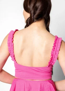 Kortni Jeane Ribbed Azalea Pink | Ripple Top RibbedAzaleaPink Discount