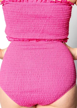 Kortni Jeane Ribbed Azalea Pink | Smocked Bottoms RibbedAzaleaPink Fashion