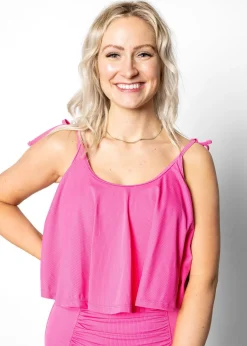 Kortni Jeane Ribbed Azalea Pink | Swing Top RibbedAzaleaPink New