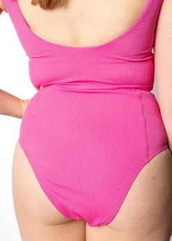 Kortni Jeane Ribbed Azalea Pink | Up High Bottoms RibbedAzaleaPink Clearance