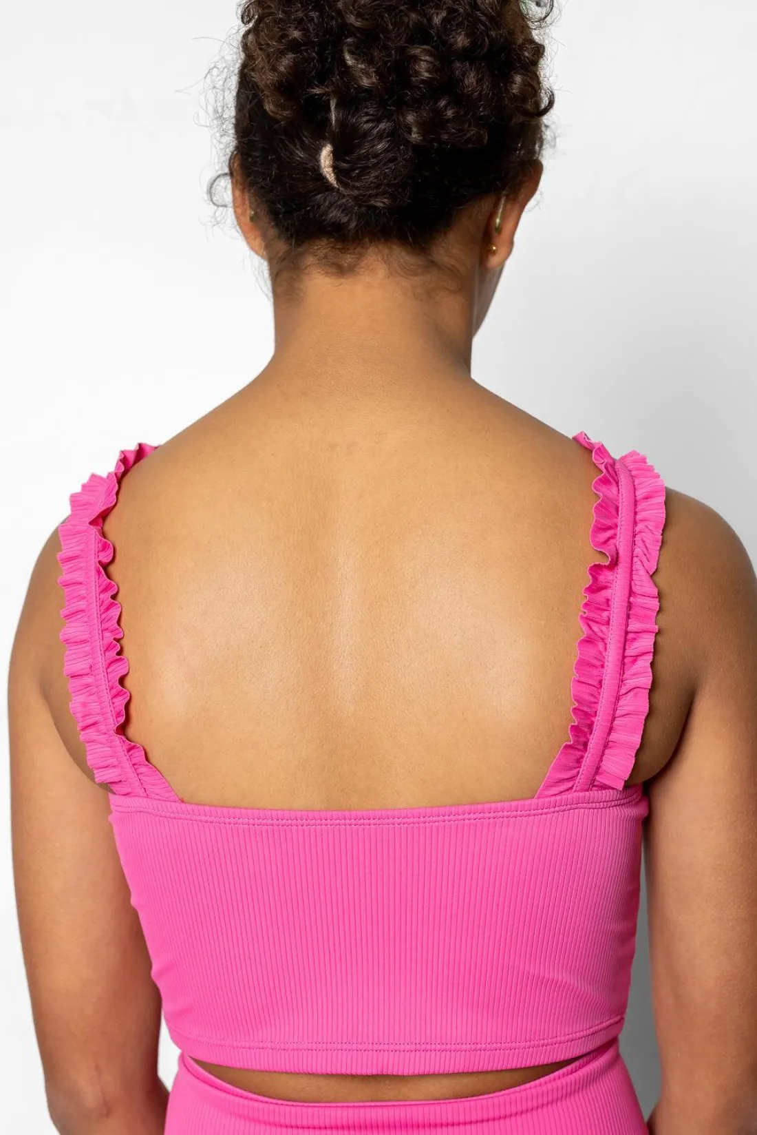 Kortni Jeane Ribbed Azalea Pink | Youth Ripple Top RibbedAzaleaPink Hot