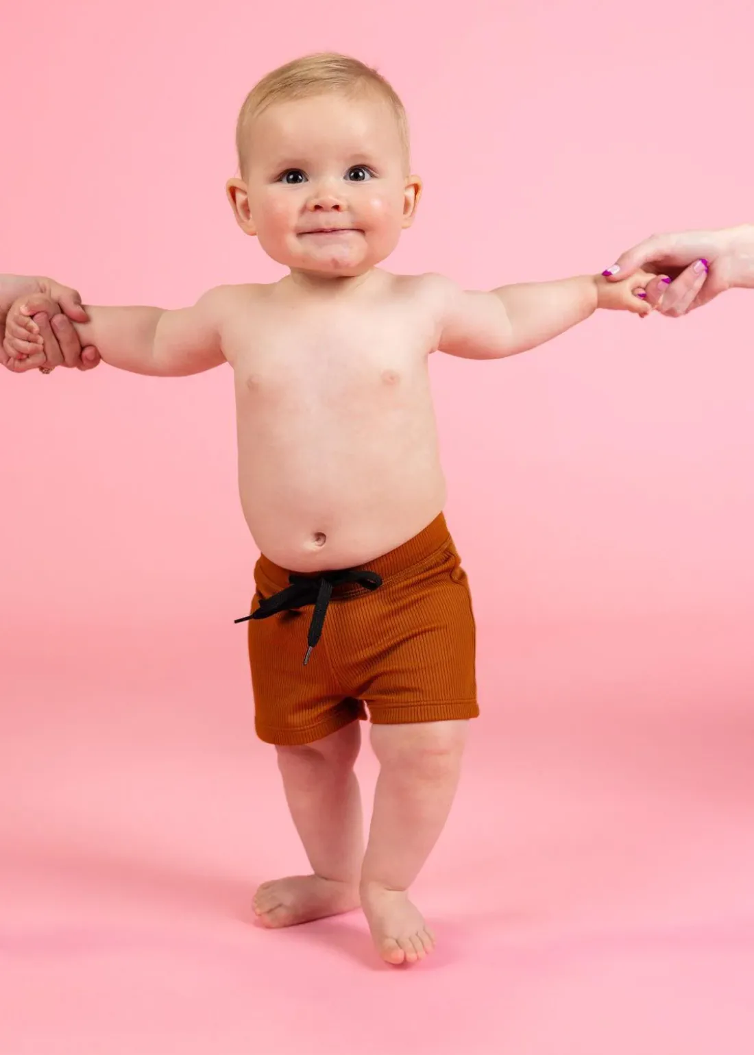 Kortni Jeane Ribbed Caramel | Baby Euro Shorts RibbedCaramel Fashion