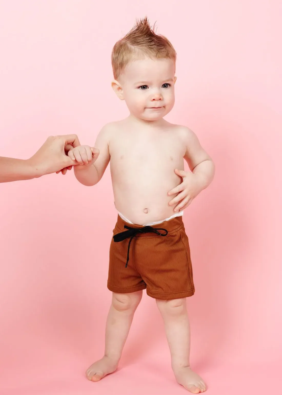 Kortni Jeane Ribbed Caramel | Baby Euro Shorts RibbedCaramel Fashion