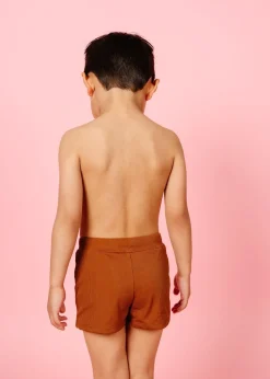 Kortni Jeane Ribbed Caramel | Mini Euro Shorts RibbedCaramel Outlet