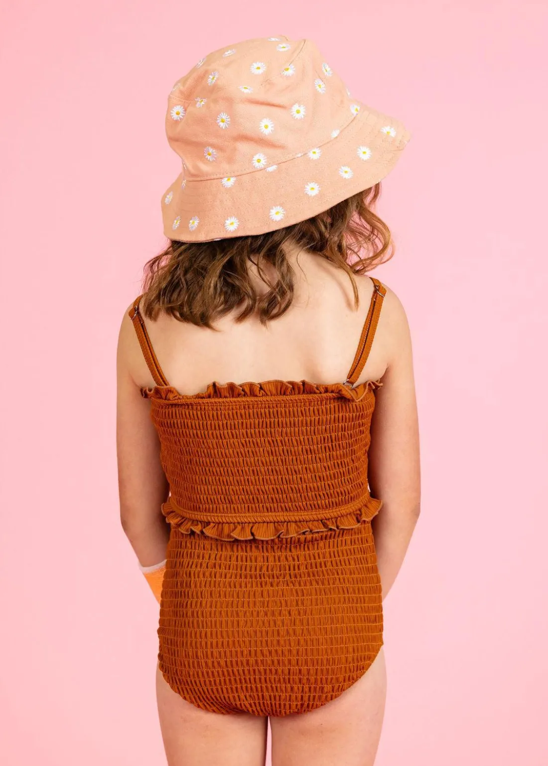 Kortni Jeane Ribbed Caramel | Mini Smocked Bottoms RibbedCaramel Clearance