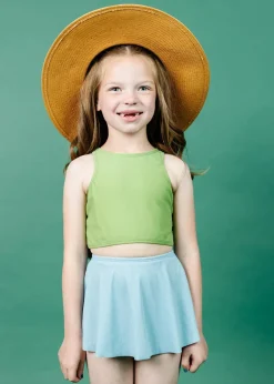 Kortni Jeane Ribbed Dusty Light Blue | Mini Who Wears Short Skirts RibbedDustyLightBlue Best
