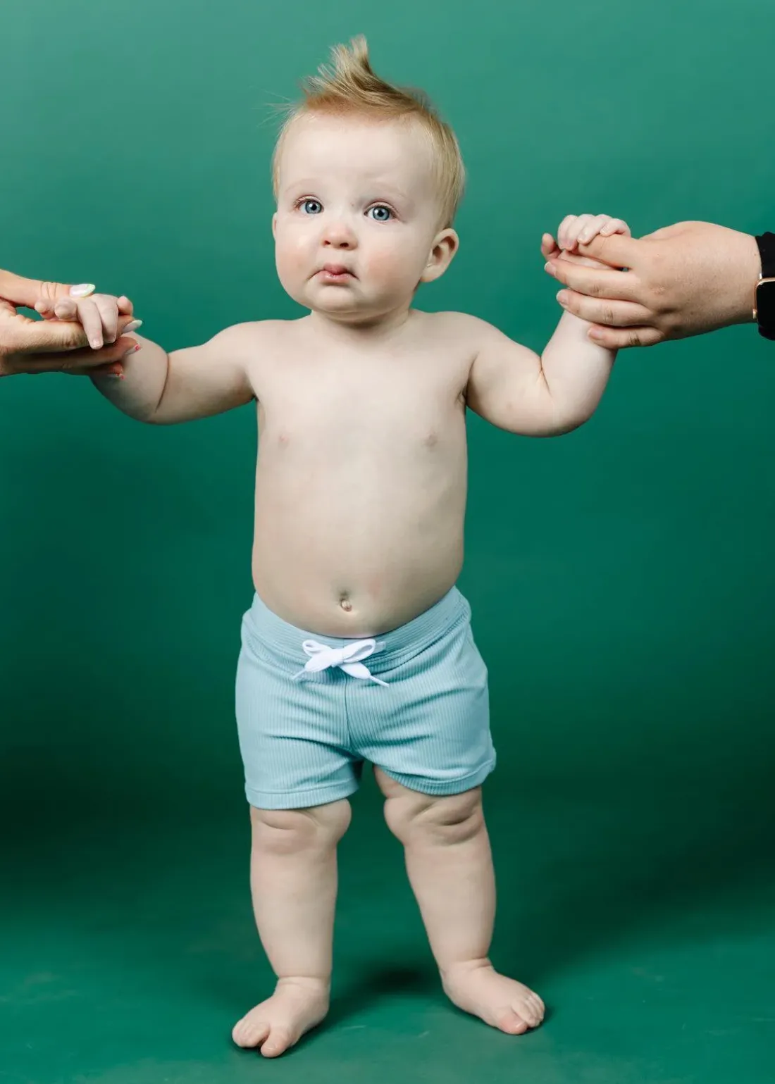 Kortni Jeane Ribbed Dusty Light Blue | Baby Euro Shorts RibbedDustyLightBlue Best