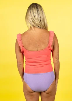 Kortni Jeane Ribbed Dusty Purple | Cut High Bottoms RibbedDustyPurple Online