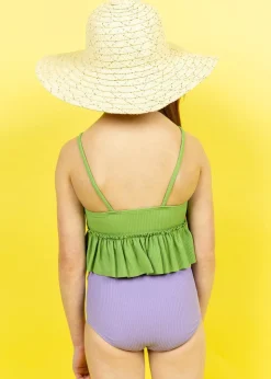 Kortni Jeane Ribbed Dusty Purple | Mini High-Waisted Bottoms RibbedDustyPurple Hot