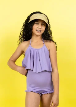 Kortni Jeane Ribbed Dusty Purple | Youth All Ruffled Up Bottoms RibbedDustyPurple Best