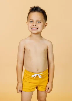 Kortni Jeane Ribbed Golden | Mini Euro Shorts RibbedGolden Clearance