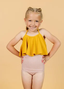 Kortni Jeane Ribbed Golden | Mini Swing Top RibbedGolden Hot