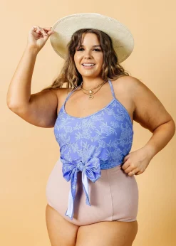 Kortni Jeane Ribbed Light Mauve | Extended High-Waisted Bottoms RibbedLightMauve Clearance
