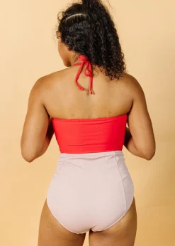 Kortni Jeane Ribbed Light Mauve | High-Waisted Bottoms RibbedLightMauve Discount