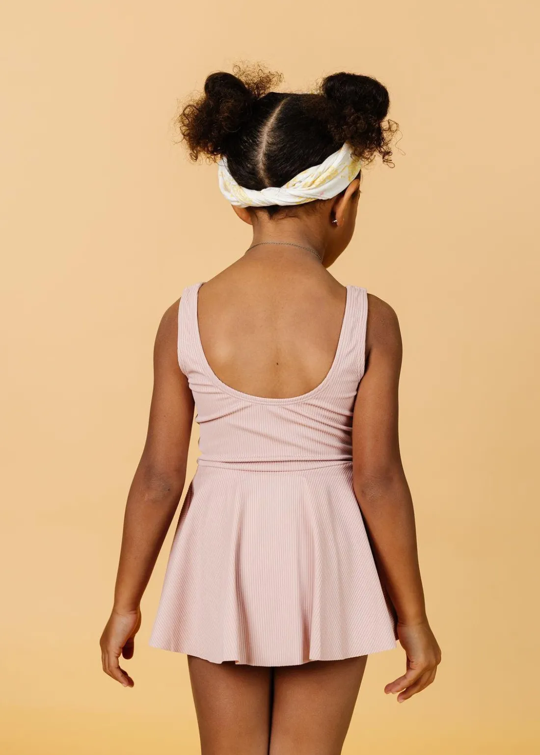 Kortni Jeane Ribbed Light Mauve | Mini Skirted One-Piece RibbedLightMauve Discount