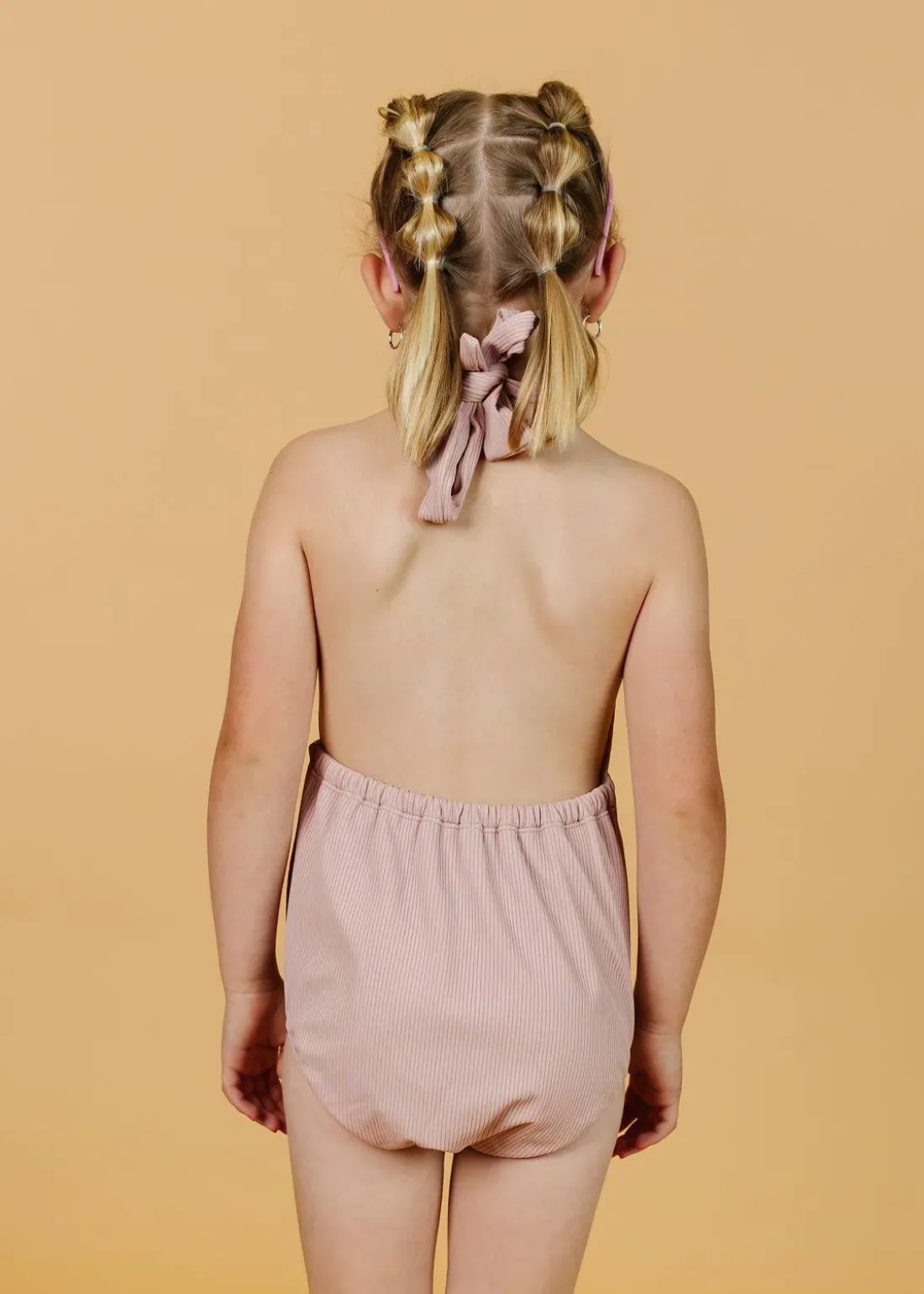 Kortni Jeane Ribbed Light Mauve | Mini Romper One-Piece RibbedLightMauve Sale