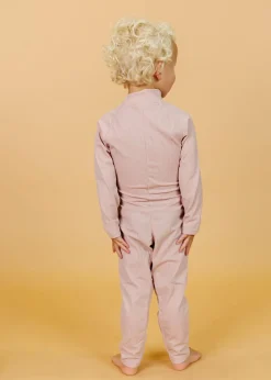Kortni Jeane Ribbed Light Mauve | Mini Rashguard One-Piece (Unisex) RibbedLightMauve Fashion