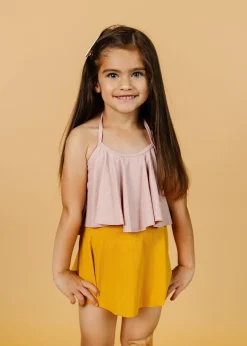Kortni Jeane Ribbed Light Mauve | Mini Swing Top RibbedLightMauve Hot