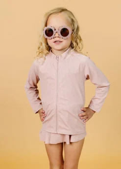 Kortni Jeane Ribbed Light Mauve | Mini Rashguard Top (Unisex) RibbedLightMauve Clearance