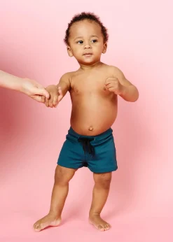 Kortni Jeane Ribbed Midnight Teal | Baby Euro Shorts RibbedMidnightTeal Online