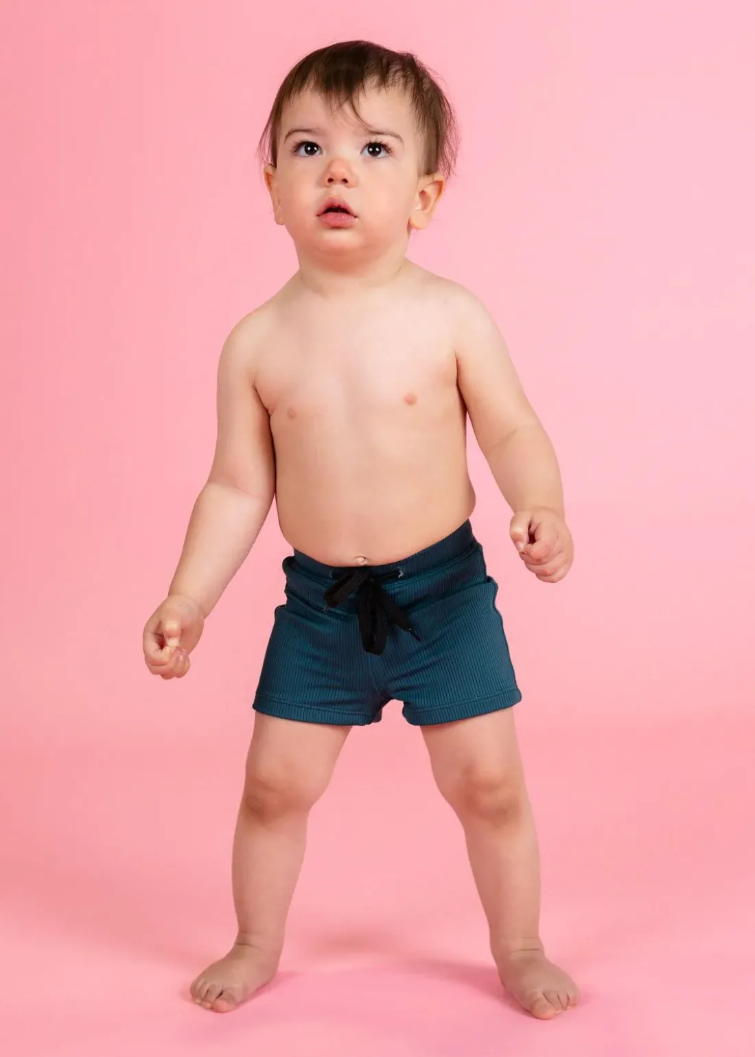 Kortni Jeane Ribbed Midnight Teal | Baby Euro Shorts RibbedMidnightTeal Online