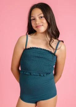 Kortni Jeane Ribbed Midnight Teal | Mini High-Waisted Bottoms RibbedMidnightTeal Fashion
