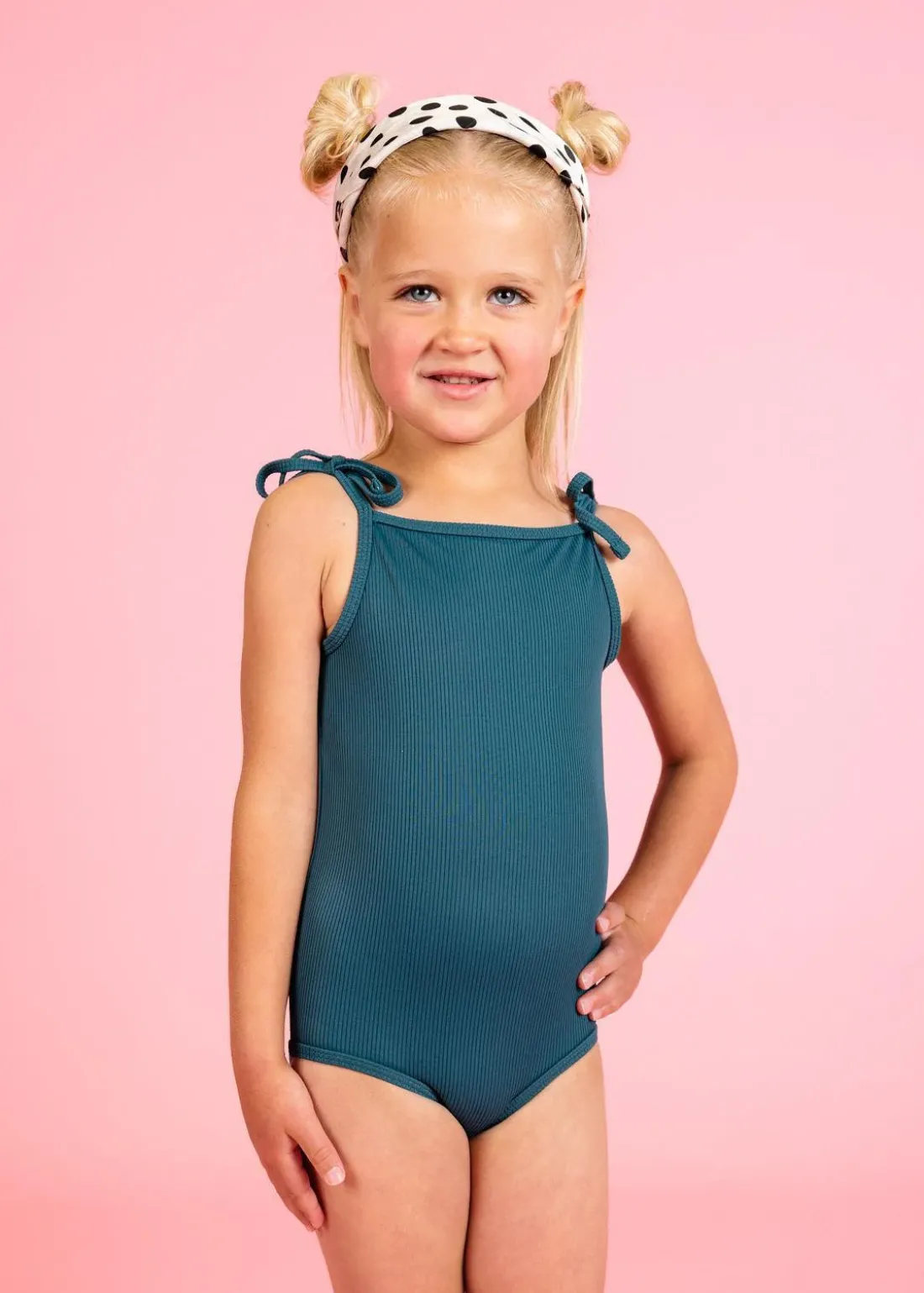 Kortni Jeane Ribbed Midnight Teal | Mini Simply One-Piece RibbedMidnightTeal Outlet