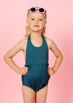 Kortni Jeane Ribbed Midnight Teal | Mini Romper One-Piece RibbedMidnightTeal Outlet