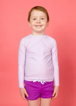Kortni Jeane Ribbed Purple | Mini Euro Shorts RibbedPurple Outlet